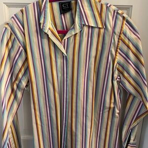Charles Tyrwhitt Multicolor Striped Button Down Shirt